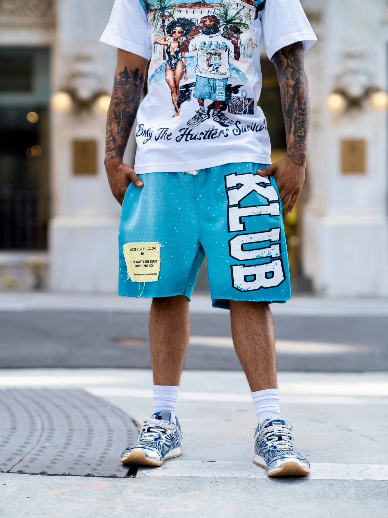 KLUB Aqua Logo Shorts